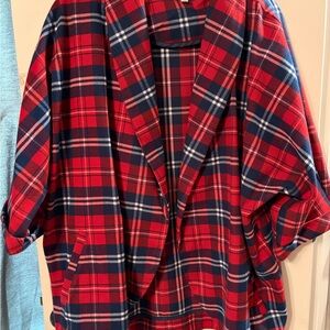 Olive & Oak Red and Blue Plaid Blazer